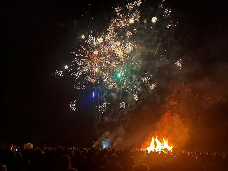 Miserden bonfire and fireworks near Cirencester