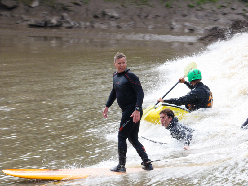 The Severn Bore in Gloucestershire