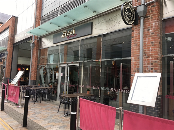 Zizzi Ristorante at Gloucester Quays in the historic Gloucester Docks