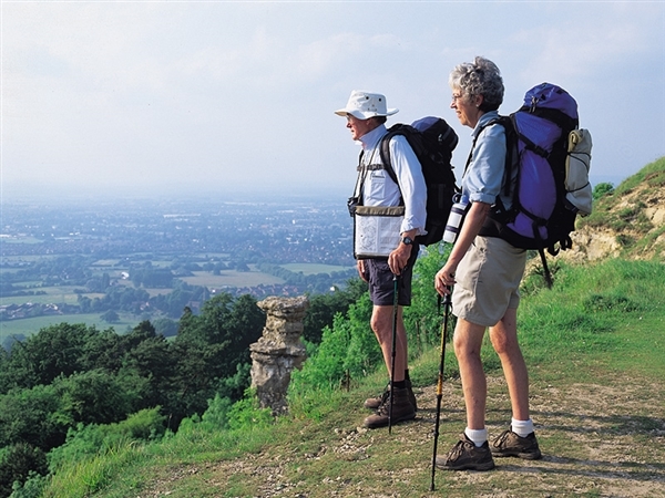 Enjoy a walk along the Cotswold Way - This is at the Devil's Chimney on Leckhampton Hill