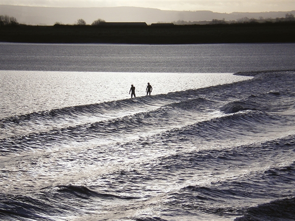 Severn Bore Surfers