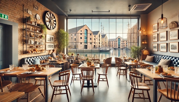 Relax and enjoy great places to eat at Gloucester Docks 