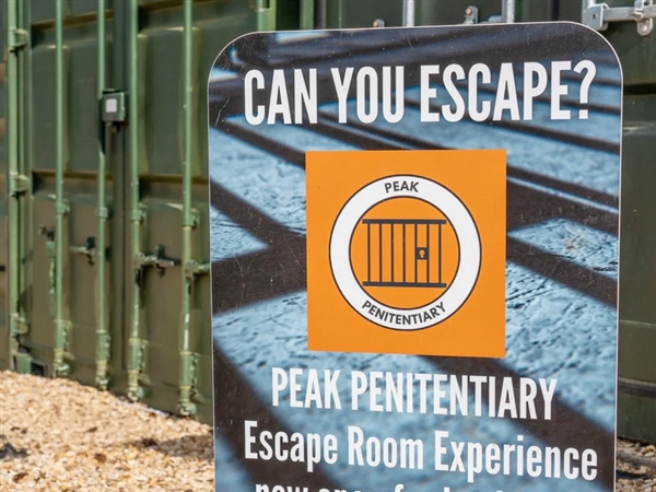 Peak Penitentiary at Far Peak is a thrilling escape room set in a prison-themed container – a must-do Cotswold adventure!