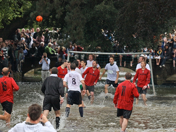 Image: Bourton-on-the-Water River Footbale Match © Explore Gloucestershire 2008