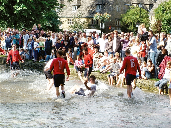 Image: Bourton-on-the-Water River Footbale Match © Explore Gloucestershire 2008