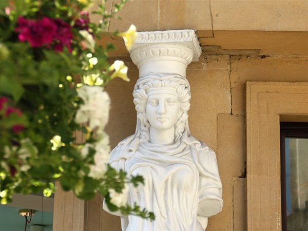 Find the famous Caryatids in Montpellier in Cheltenham