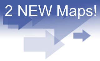 Map of Tewkesbury & Map of Cirencester