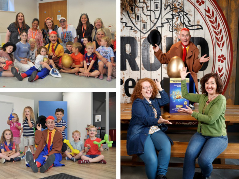 Tweedy the clown at the Everyman Theatre