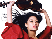 Virtuoso Vanessa-Mae at Westonbirt Arboretum in July 2009