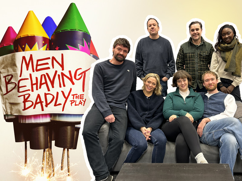 Photos of Men Behaving Badly at The Barn Theatre Cirencester